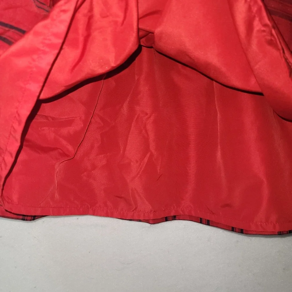 Carters Dress Girl 24M Red Black Plaid‎ Lined Holiday Party Wedding Princess